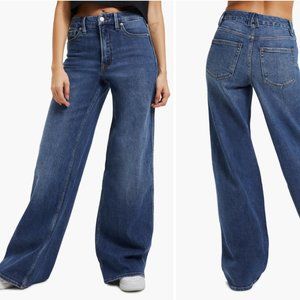 Good American Good Skate High Waist Wide Leg Jeans